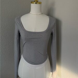 Urban Outfitters Gray Long Sleeve Top